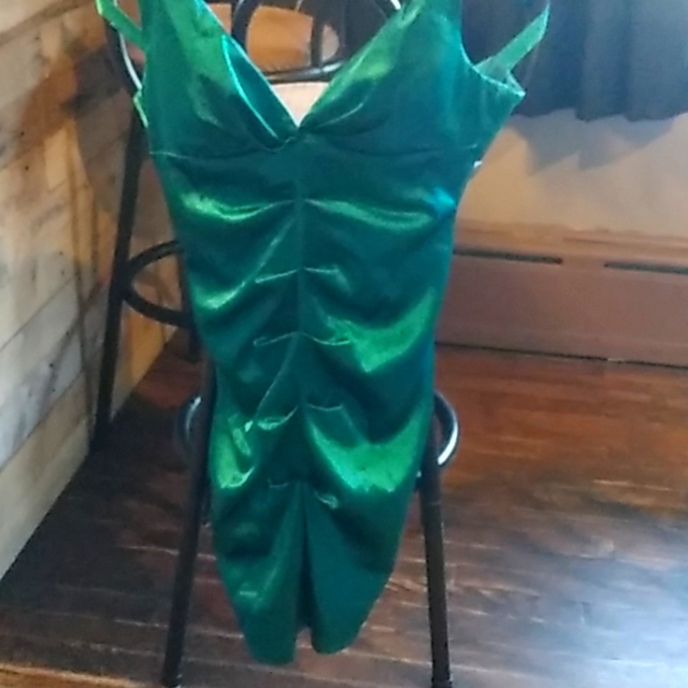 Onyx nite dress blue-greem size 10 women